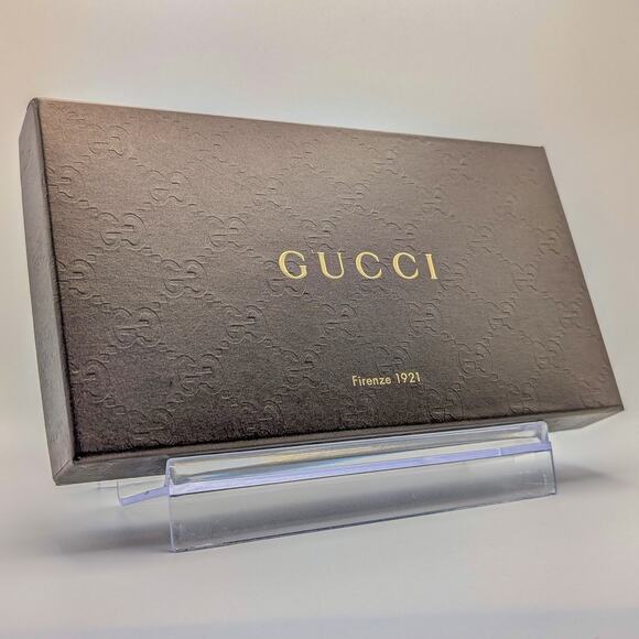 Auth Gucci Implement Black Canvas & Leather Wallet Full Inclusion w/ Box - Picture 1 of 11